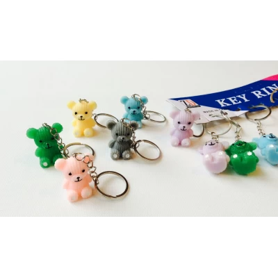 Брелок мишка пластик, 3 см