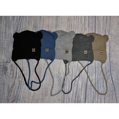 Детская шапка Г 25-3 для мальчика (акрил, подкладка флис) 2044