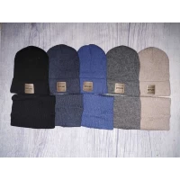 Детская шапка и хомут МДК 23-08 для мальчика (акрил, подкладка флис) 1872