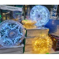 Гирлянда мишура от usb с пультом (на зеленой и прозрачном проводе) 10м