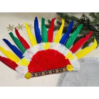 Маска карнавальная, перья 30*30 см