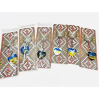 Брелок металл, 6 см, односторонний, фосфорный