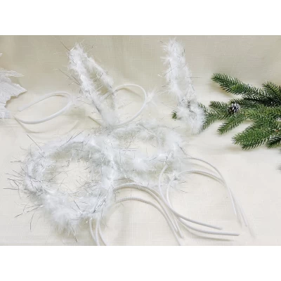 Обруч нимб, белый