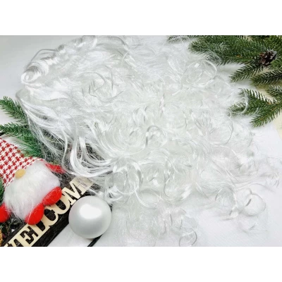 Борода деда Мороза, большая, пушистая, 28*45 см