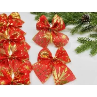 Бантики на елку, ткань, 10*12 см