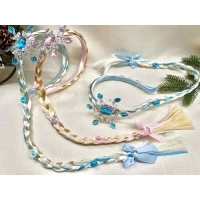 Обруч снегурочки, коса 40 см