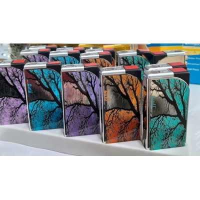 Зажигалка турбо металлическая