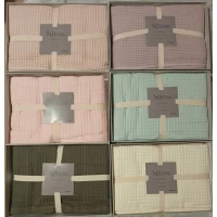 Покрывало вафельные в подарочной коробке  Производство Турция  Размер:200/220