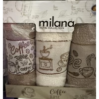 Салфетки махровые Milana (кофе) 30*50 3 штуки, в ассортименте