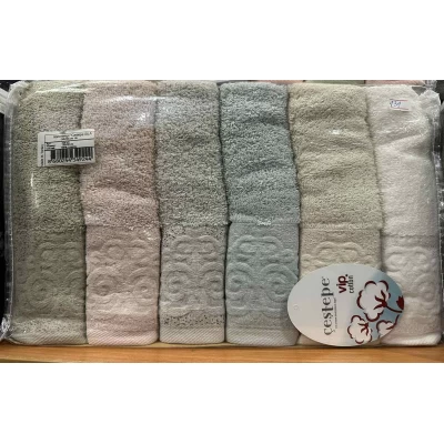 Полотенце лицевое 50*90 Cestepe VIP Cotton Турция, в ассортименте