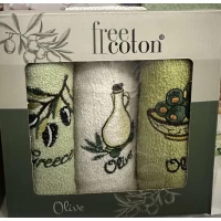 Салфетки Free coton 30x50 3 штуки, в ассортименте