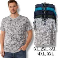 Мужская футболка трикотажная. Норма. Размеры: XL, 2XL, 3XL, 4XL, 5XL, В ростовке 5 штук, разного цвета