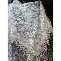 Платок белый ажурный