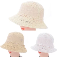 Шляпа женская  •Рисовая солома  •Размер 58