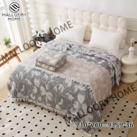 Покрывало "муслиновое" с бахромой  Размер:  210/260см