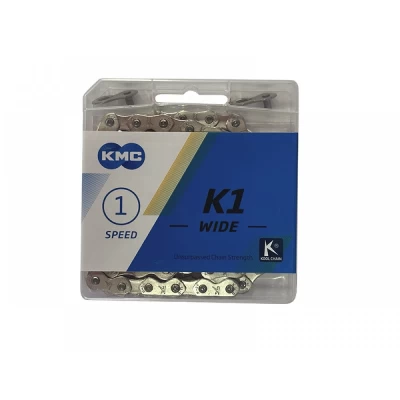 Цепь KMC К1 WIDE 1/2"х1/8" , BMX Silver