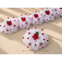 Колоритный бант вышиванка, 10 см