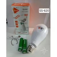 Лампочка светодиодная аварийная (20W, 2 аккумулятора, заряд от сети или порт Type-C) Лампочка светодиодная аварийная (20W, 2 аккумулятора, заряд от сети или порт Type-C)
