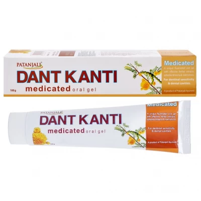 Лечебная зубная паста-гель Dant Kanti 100г Лечебная зубная паста-гель Dant Kanti 100г