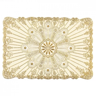 Ажурные виниловые салфетки/подставки прямоугольные 100см х 60см (золото, серебро) в ассортименте Ажурные виниловые салфетки/подставки прямоугольные 100см х 60см (золото, серебро) в ассортименте