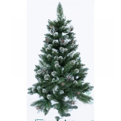 Ель искусственная ЭЛИТНАЯ С ШИШКАМИ 3 м (белое напыление)