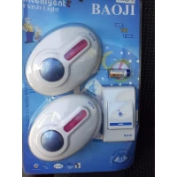 Звонок дистанционный беспроводной батареечный (одна кнопка 2 звонка)