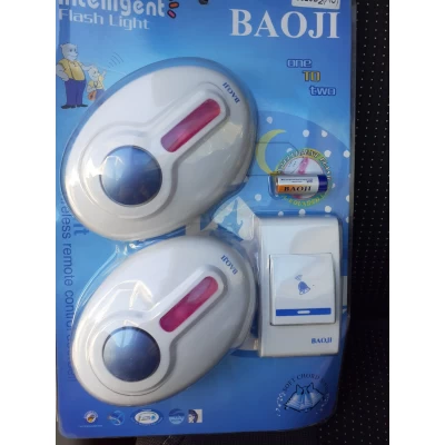 Звонок дистанционный беспроводной батареечный 7610-D (одна кнопка 2 звонка)