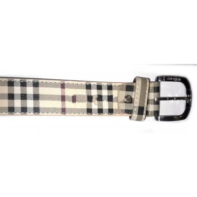 Ремень под джинсы, ширина пряжки 4см, пряжка классика. Материал - заменитель кожи.(Клетка)