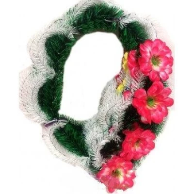 ВЕНОК АЖУРНЫЙ "ПОЛТАВА" ДАЛИЯ С ЗОЛОТОЙ СЕРЕДИНКОЙ 11СМ