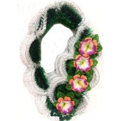 ВЕНОК АЖУРНЫЙ "ПОЛТАВА" ПЕРВОЦВЕТ С ЛИСТИКОМ