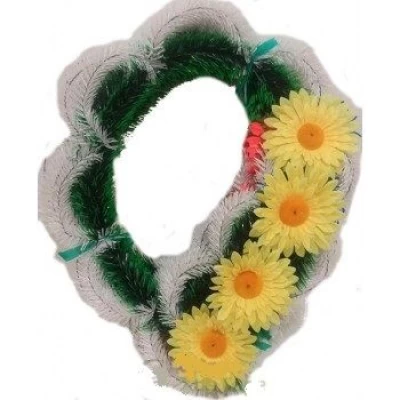 ВЕНОК АЖУРНЫЙ "ПОЛТАВА" РОМАШКА ПОЛЕВАЯ 12 СМ (0445-8)