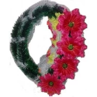 ВЕНОК АЖУРНЫЙ "ПОЛТАВА" ЧОРНІ ВІЙКИ 14СМ (А-8)