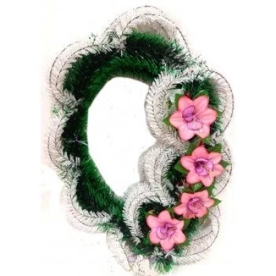 ВЕНОК АЖУРНЫЙ "ПОЛТАВА", ЦВЕТОК ВЬЮНОК С ЛИСТИКАМИ