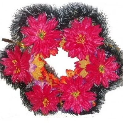 РИТУАЛЬНЫЙ ВЕНОК "СОЛНЦЕ" ЛОТОС (0134-22)