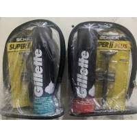 Набор мужской GILLETTE SLALOM(станок для бритья Gillette Slalom+пена для бритья, 200ml)