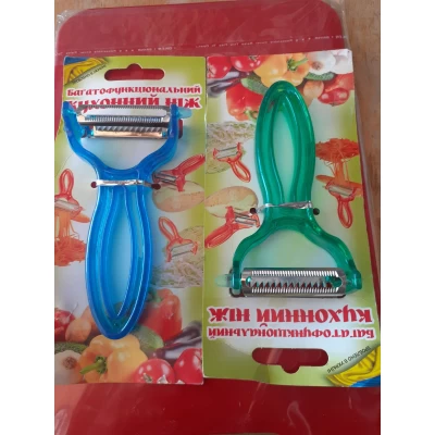 Нож для чистки овощей 2 лезвия