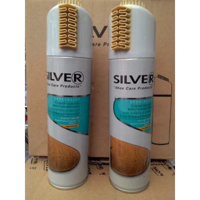 Краска-аэрозоль для замши и нубука SILVER, 250 мл