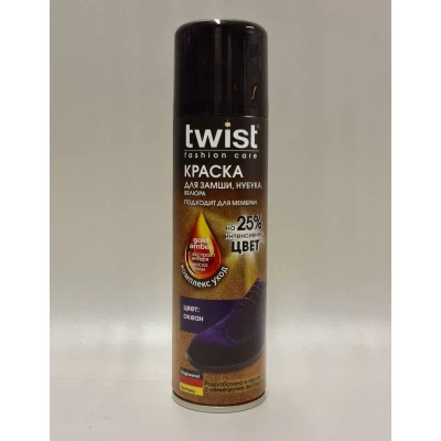 Краска-аэрозоль для замши, велюра, нубука TWIST FASHION CARE, 250 мл