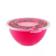 Миска с крышкой с декором 4 л, цвета в ассортименте