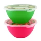 Миска с крышкой с декором 2 л, цвета в ассортименте