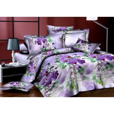 Постельное белье евро 3D "ГлавТекстиль" , в ассортименте