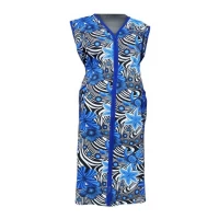 Женский трикотажный халат на змейке, р. 48-62, цвета в ассортименте  