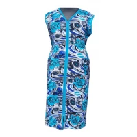 Женский трикотажный халат на змейке, р. 48-62, цвета в ассортименте