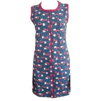 Молодежный летний халат на молнии, р. 42-52, цвета в ассортименте