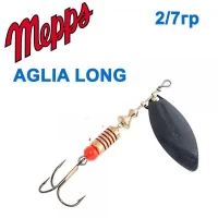 Блесна Mepps Aglia long czarna-black 2/7g