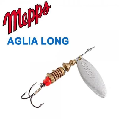 Блесна Mepps Aglia long srebrna-silver 2/7g