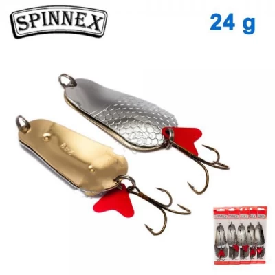 Блесна Spinnex колебалка 2-я шумовая №023 24g (5шт) *