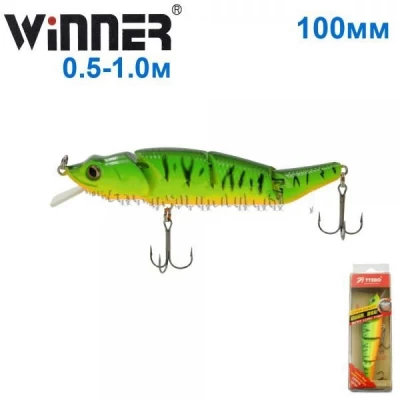 Воблер Ttebo M-WI100F 100mm 13g 0.5-1.0m 050# *