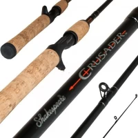 Спиннинговое удилище шт2 carbon Шекспир Crusader black пробка 6-12LB 1.83м *