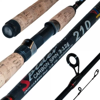 Спиннинговое удилище шт2 Winner Spider Carbon №2200410 3-12g 2.1м * Спиннинговое удилище шт2 Winner Spider Carbon №2200410 3-12g 2.1м *